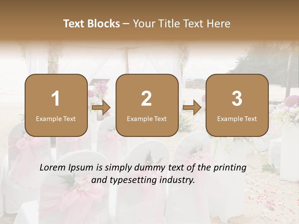 Pink White Ceremony PowerPoint Template