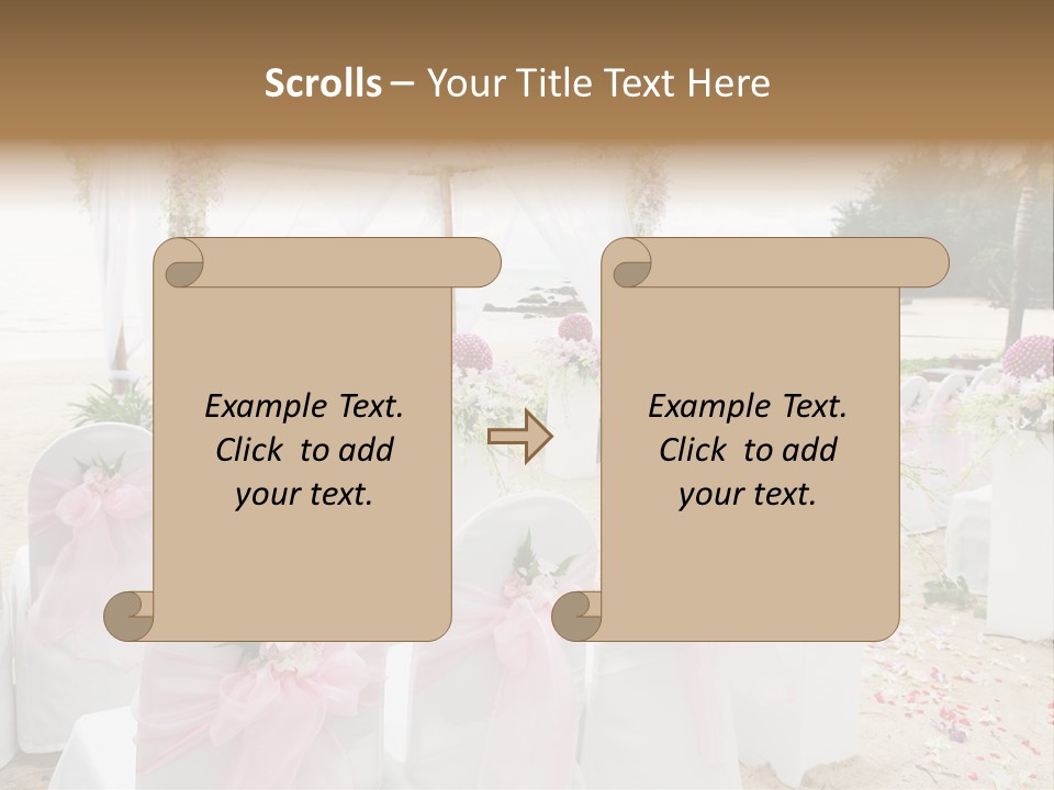 Pink White Ceremony PowerPoint Template