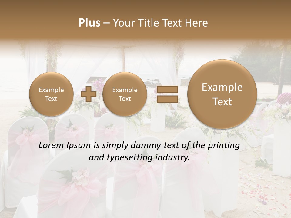 Pink White Ceremony PowerPoint Template