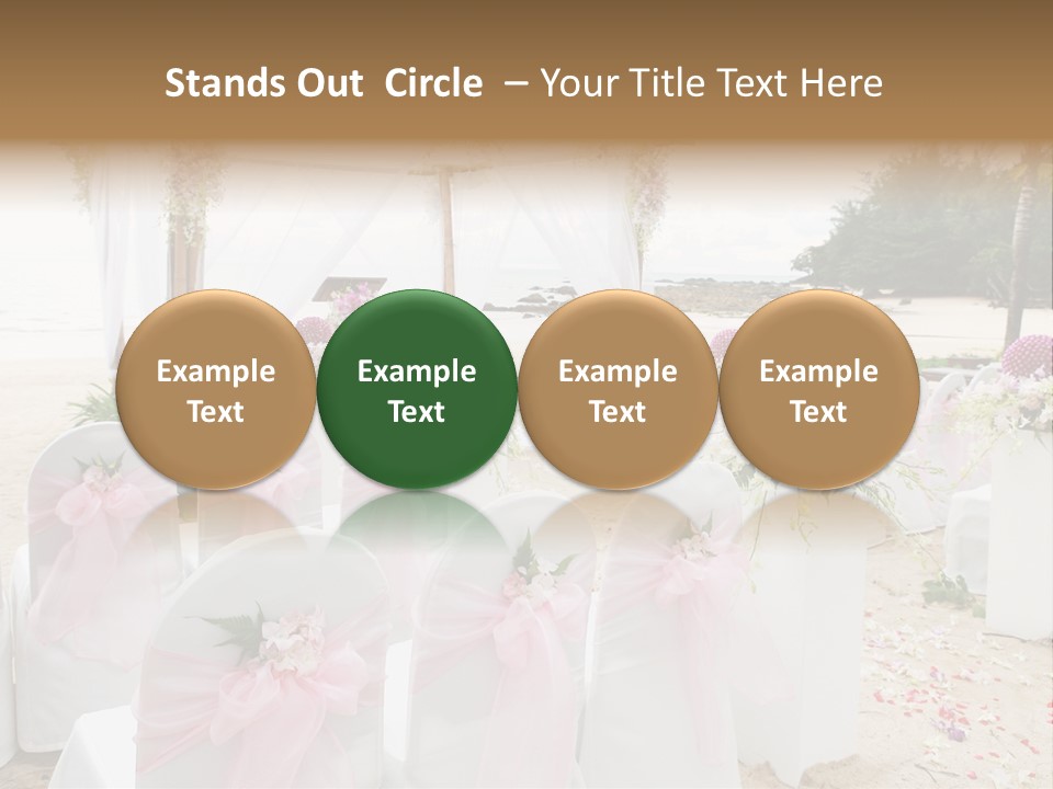Pink White Ceremony PowerPoint Template