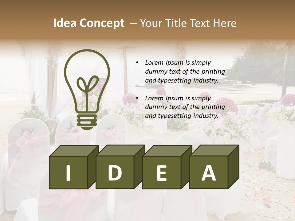 Pink White Ceremony PowerPoint Template