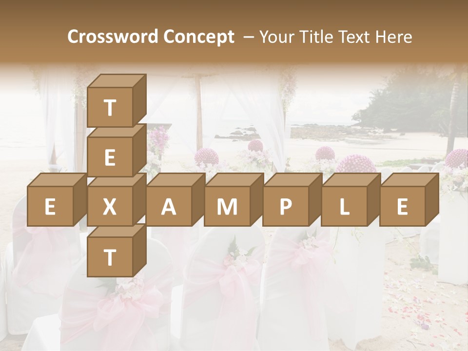 Pink White Ceremony PowerPoint Template