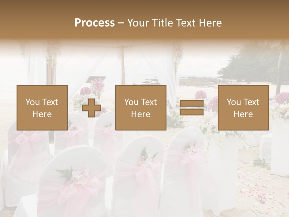 Pink White Ceremony PowerPoint Template