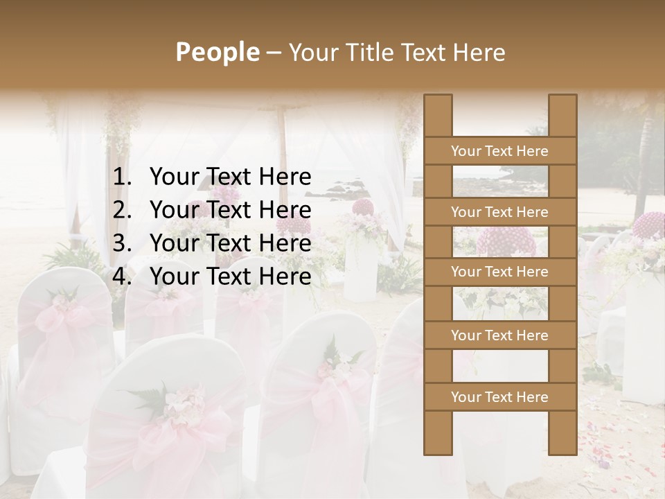 Pink White Ceremony PowerPoint Template