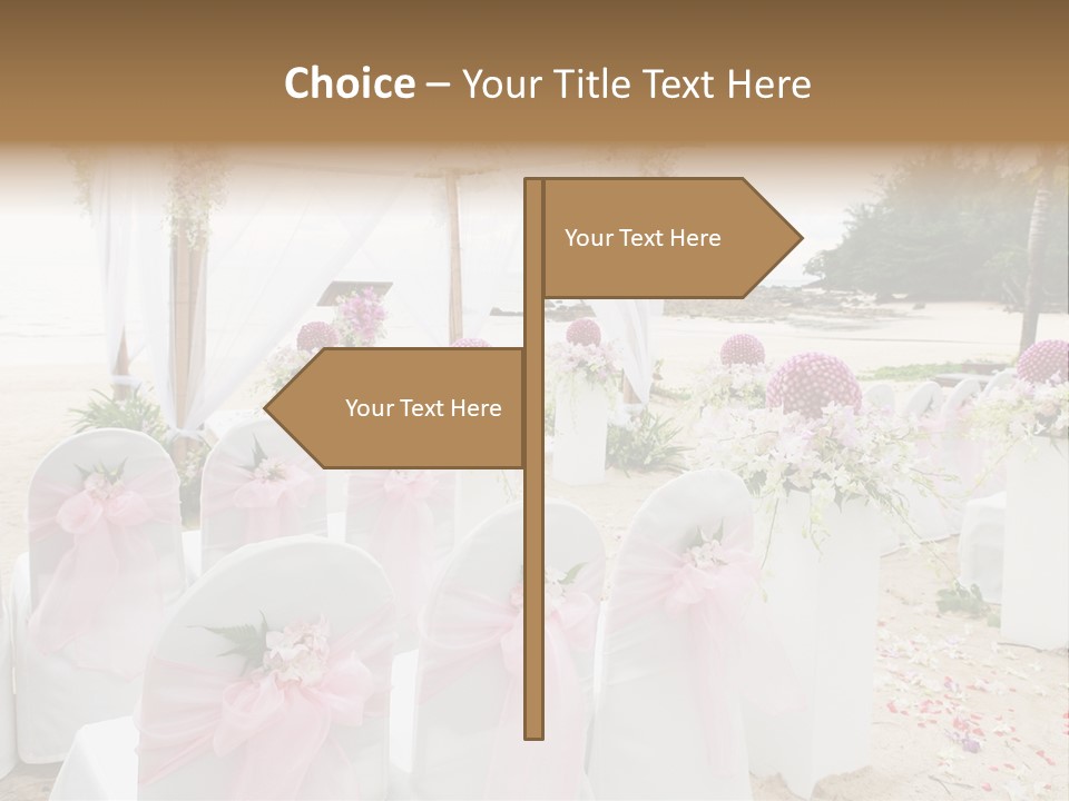 Pink White Ceremony PowerPoint Template