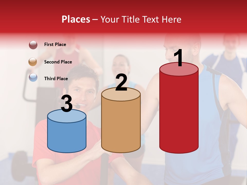 Caucasian Running Personal PowerPoint Template