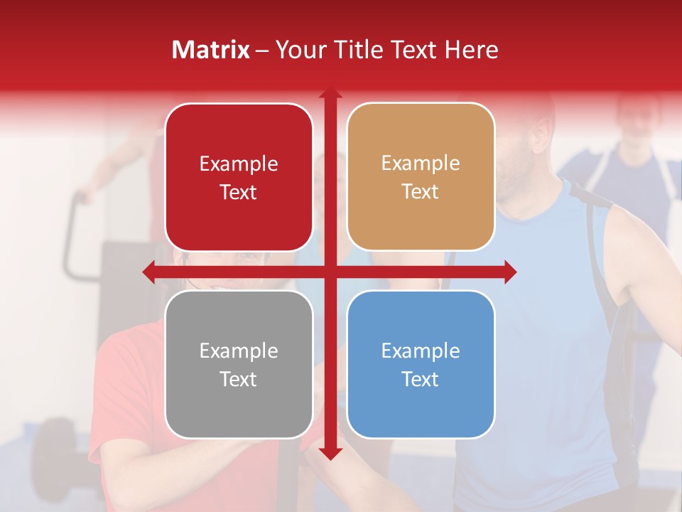 Caucasian Running Personal PowerPoint Template