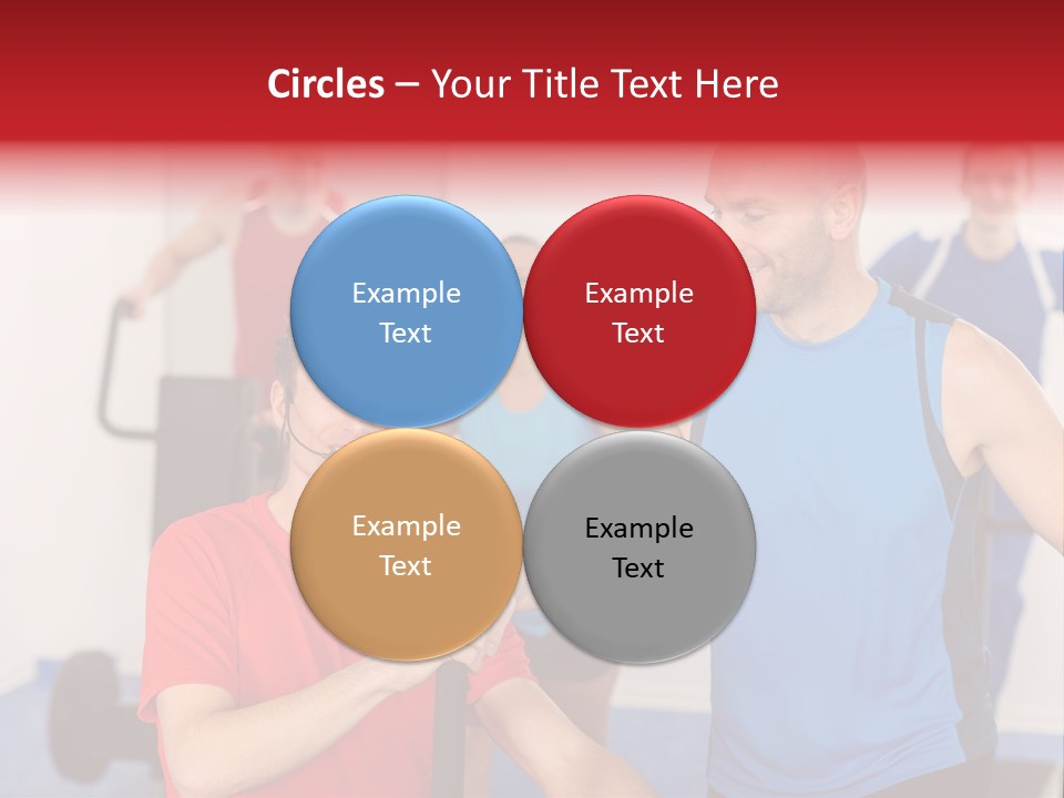 Caucasian Running Personal PowerPoint Template