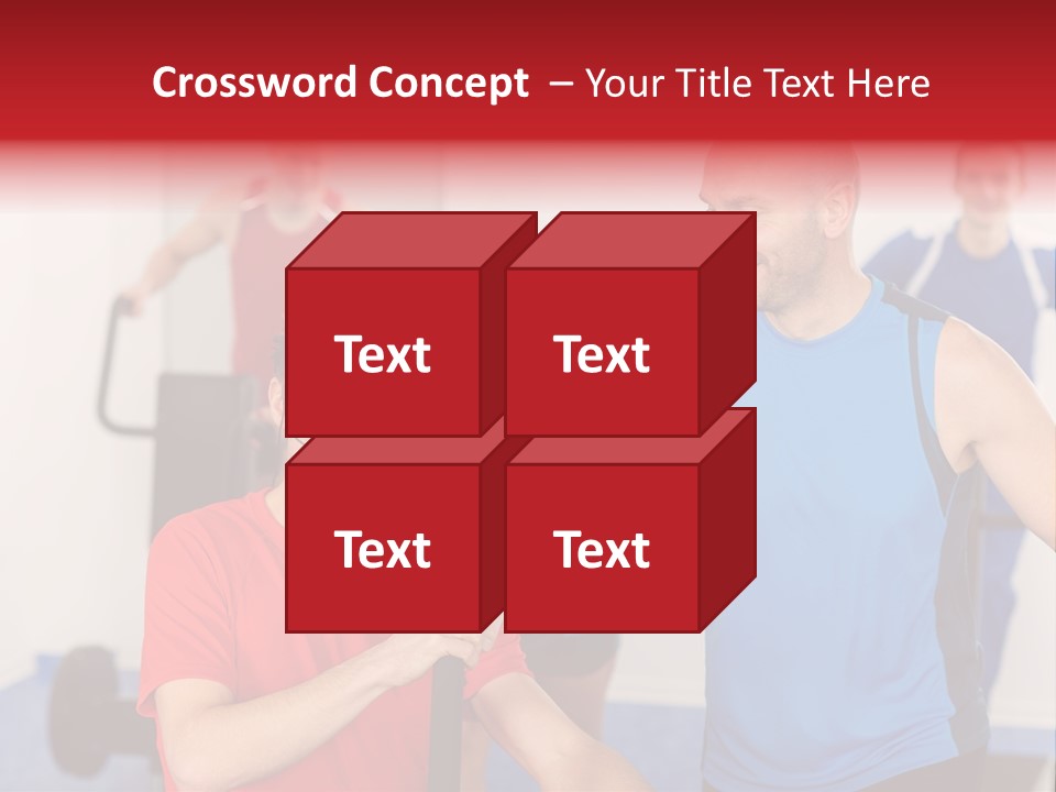 Caucasian Running Personal PowerPoint Template