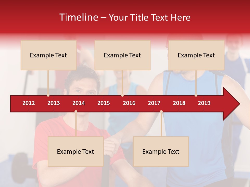 Caucasian Running Personal PowerPoint Template
