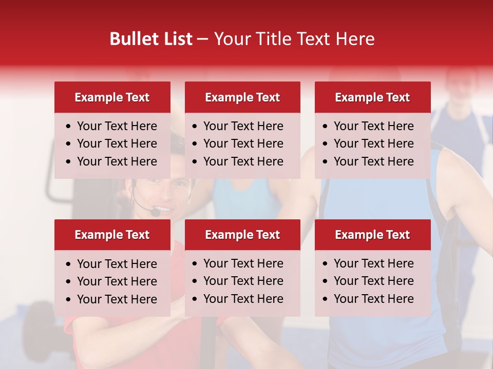 Caucasian Running Personal PowerPoint Template