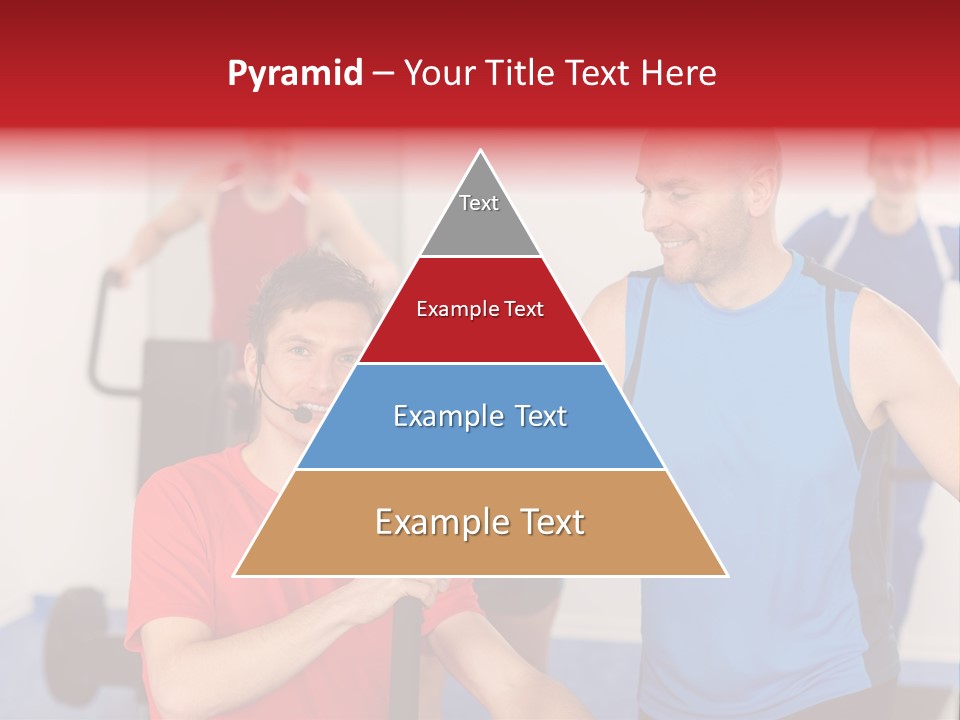 Caucasian Running Personal PowerPoint Template