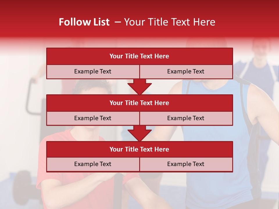 Caucasian Running Personal PowerPoint Template