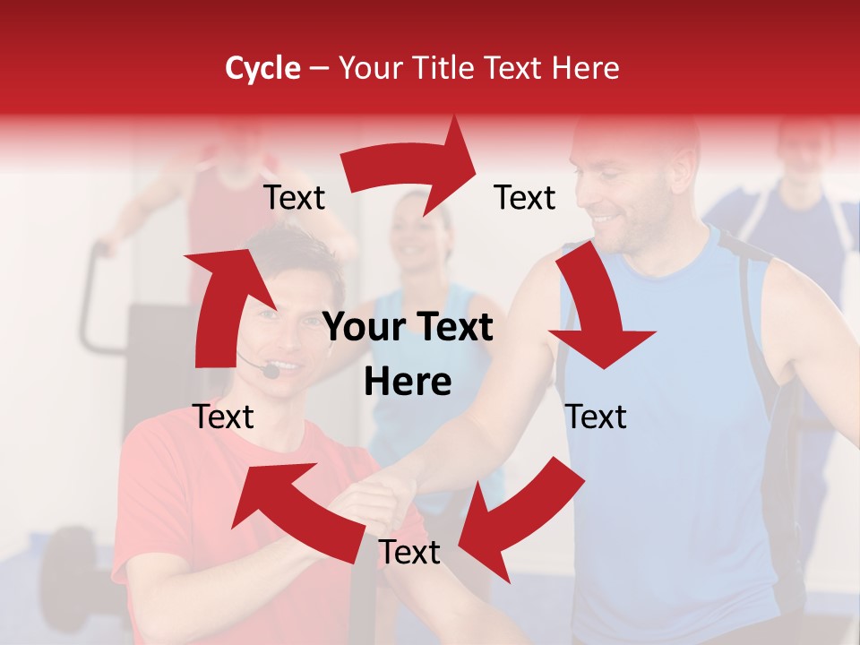Caucasian Running Personal PowerPoint Template