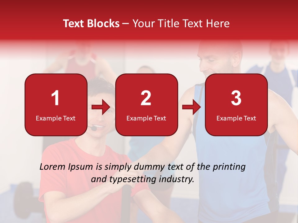 Caucasian Running Personal PowerPoint Template