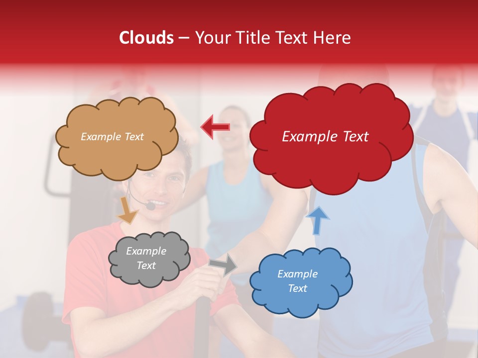 Caucasian Running Personal PowerPoint Template