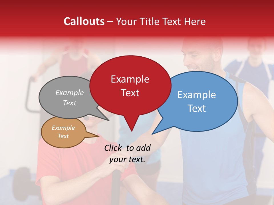Caucasian Running Personal PowerPoint Template
