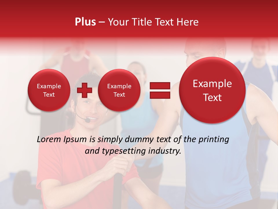 Caucasian Running Personal PowerPoint Template
