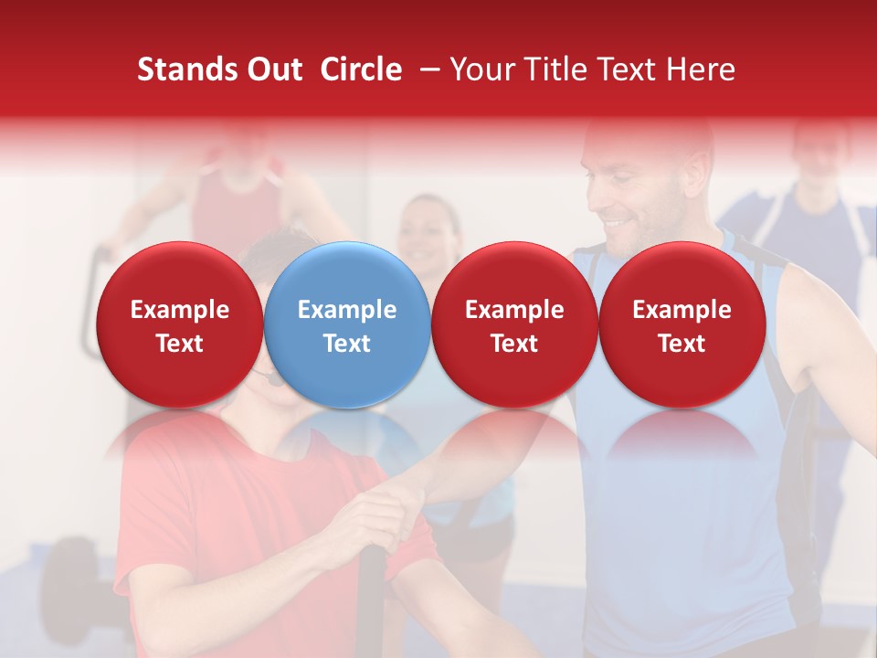 Caucasian Running Personal PowerPoint Template