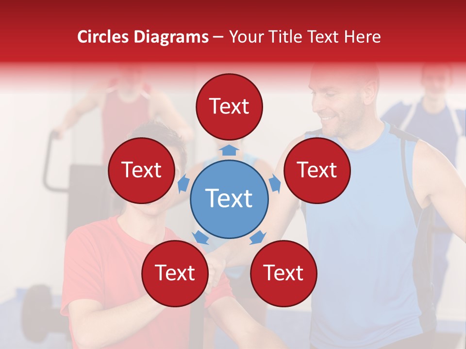 Caucasian Running Personal PowerPoint Template