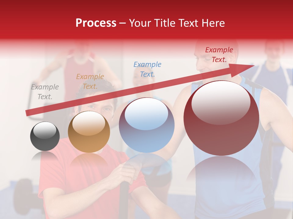 Caucasian Running Personal PowerPoint Template