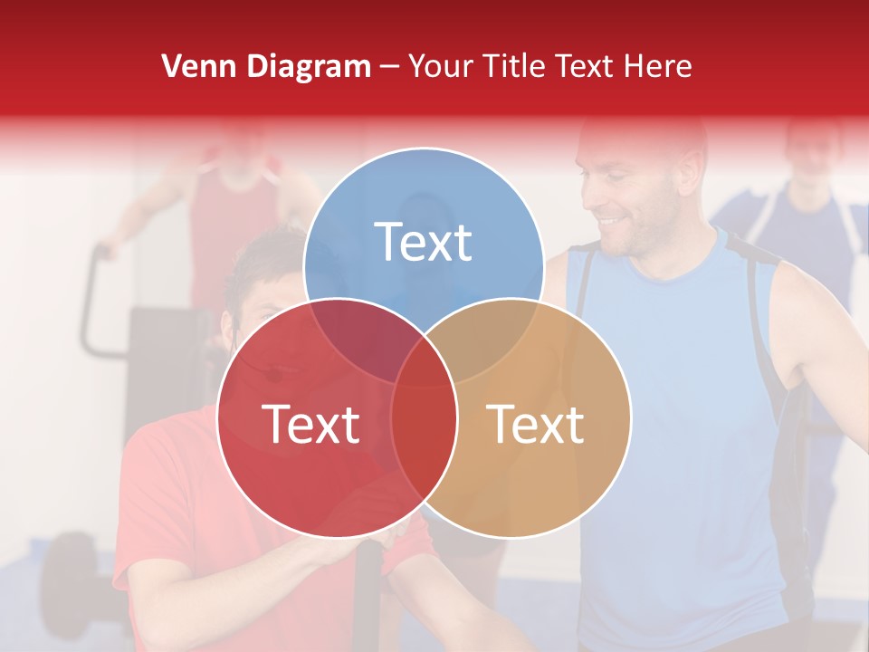 Caucasian Running Personal PowerPoint Template