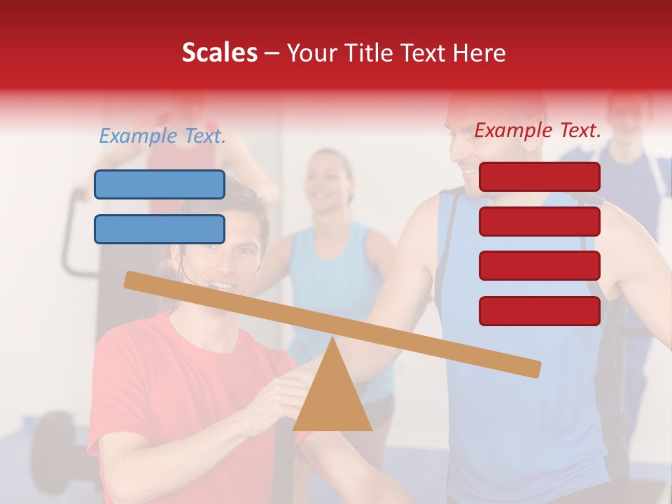 Caucasian Running Personal PowerPoint Template