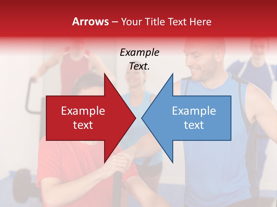 Caucasian Running Personal PowerPoint Template