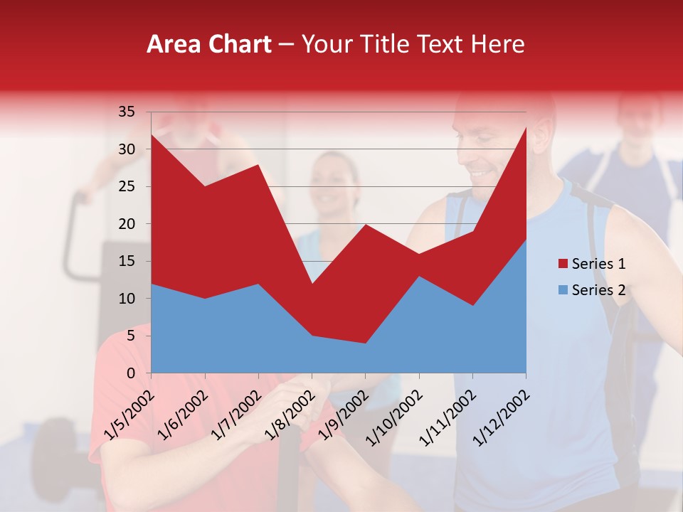 Caucasian Running Personal PowerPoint Template