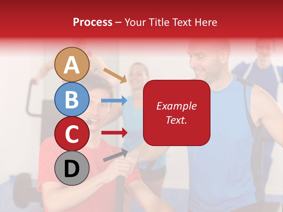 Caucasian Running Personal PowerPoint Template