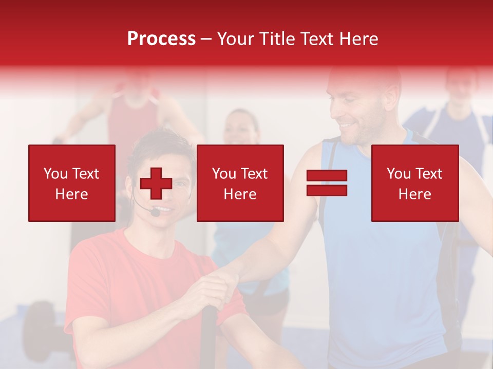 Caucasian Running Personal PowerPoint Template