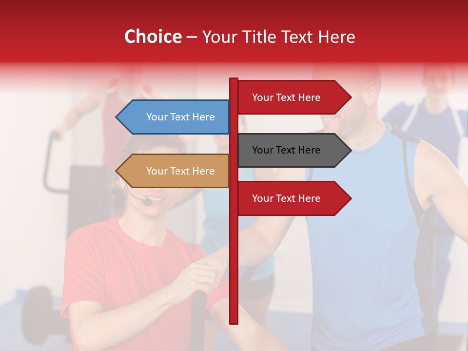 Caucasian Running Personal PowerPoint Template