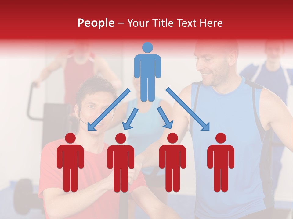 Caucasian Running Personal PowerPoint Template