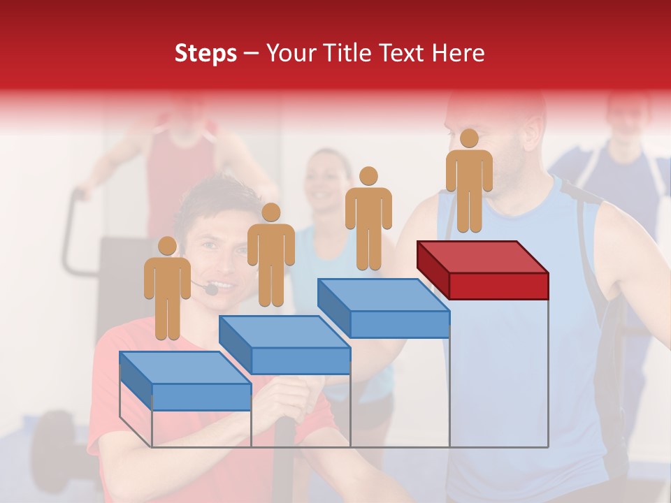 Caucasian Running Personal PowerPoint Template