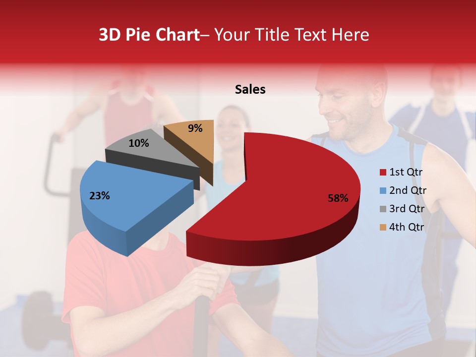 Caucasian Running Personal PowerPoint Template