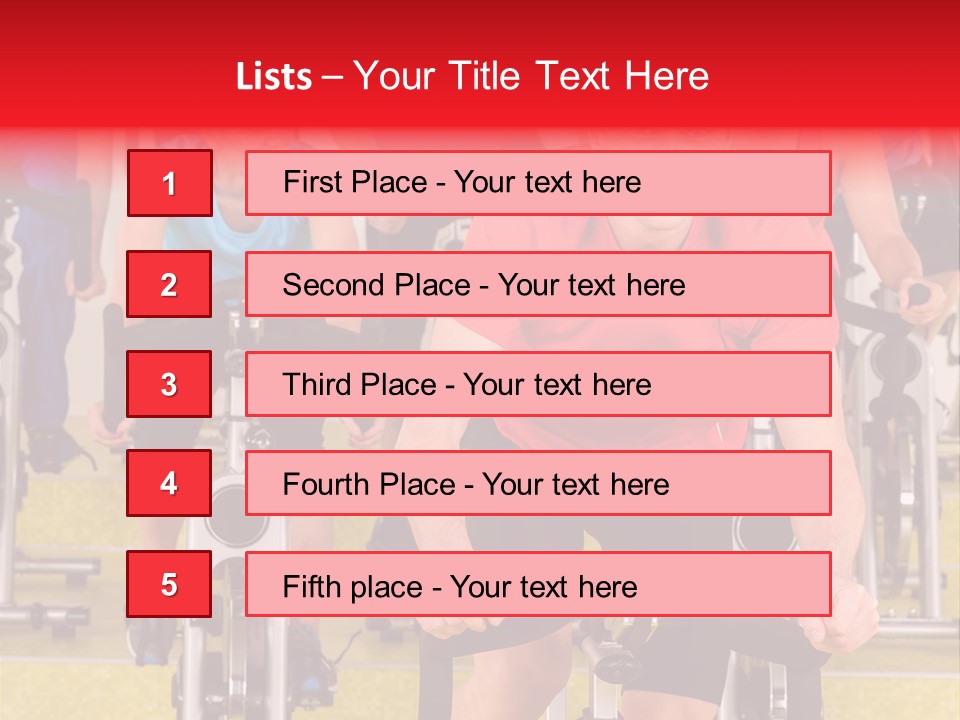Vitality Young Workout PowerPoint Template
