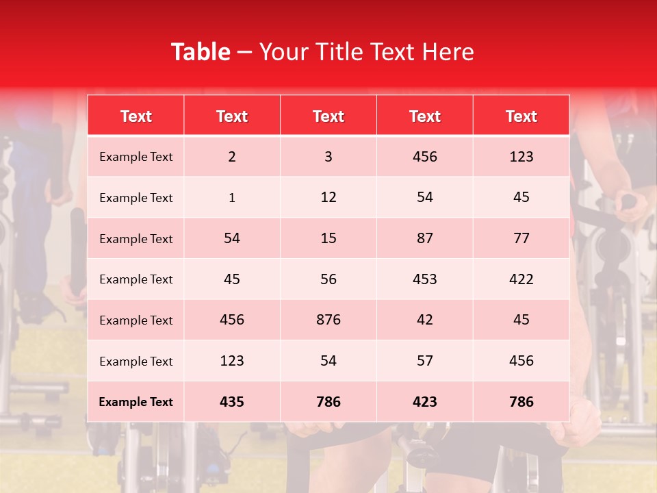 Vitality Young Workout PowerPoint Template
