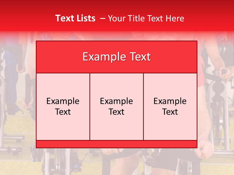 Vitality Young Workout PowerPoint Template