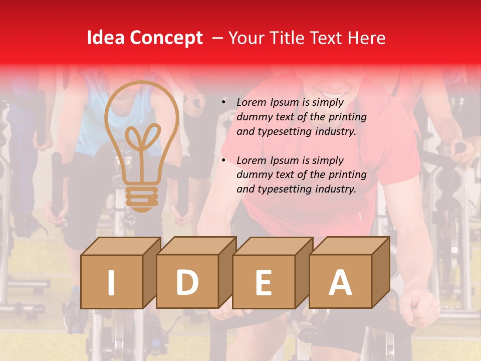 Vitality Young Workout PowerPoint Template