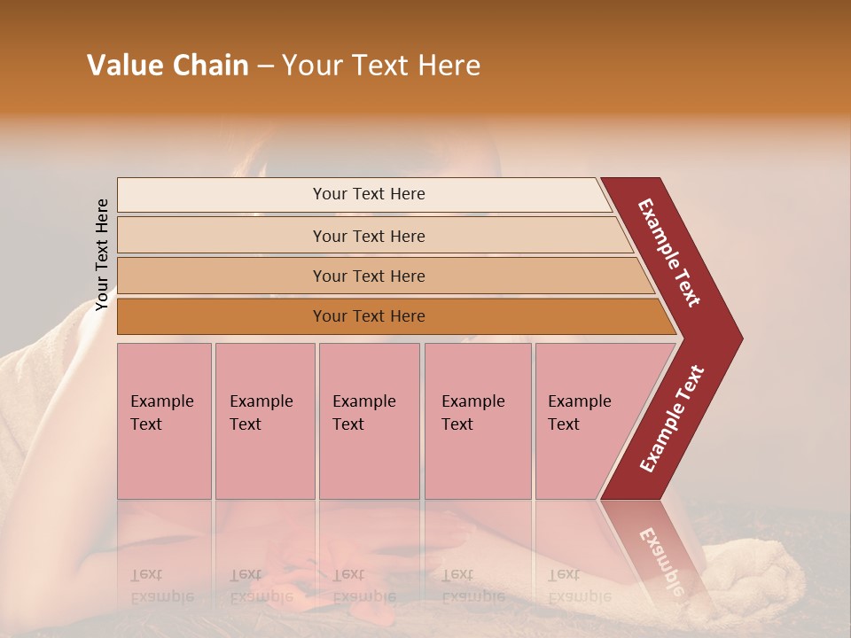 A Beautiful Naked Woman Laying On A Towel PowerPoint Template