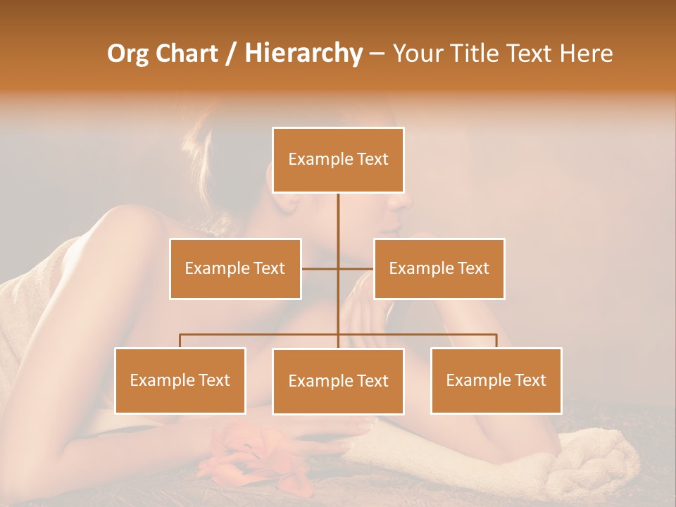 A Beautiful Naked Woman Laying On A Towel PowerPoint Template