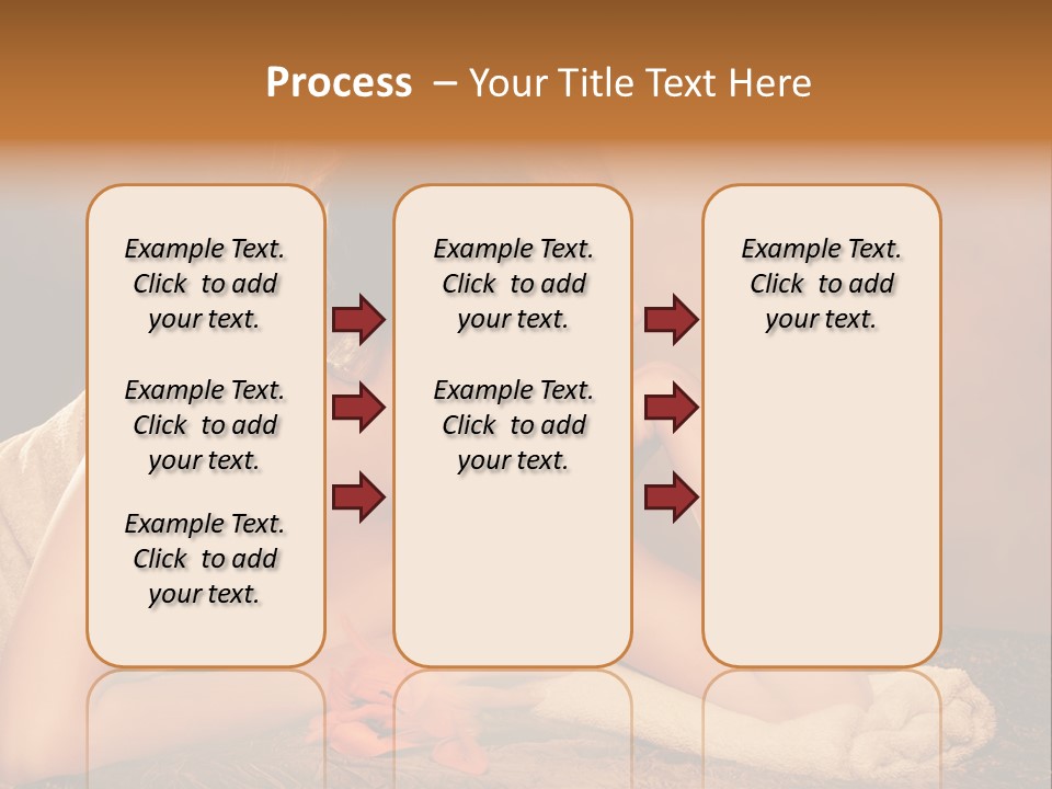 A Beautiful Naked Woman Laying On A Towel PowerPoint Template