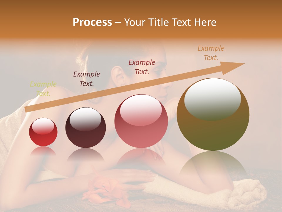 A Beautiful Naked Woman Laying On A Towel PowerPoint Template