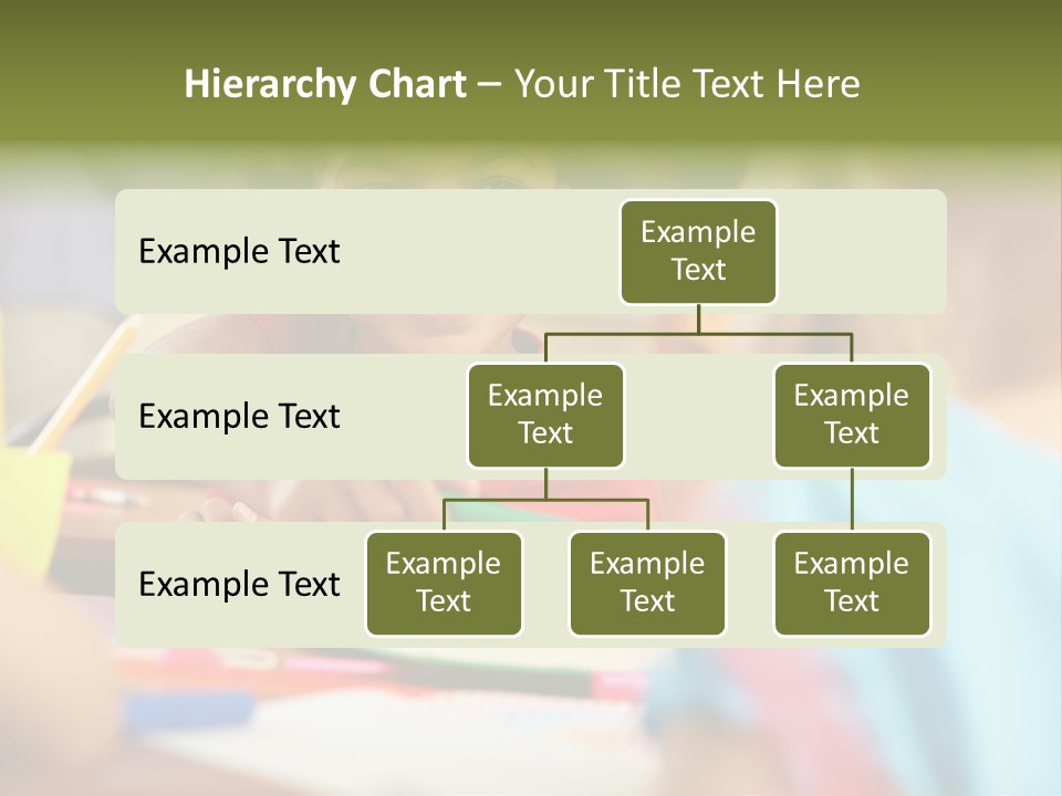 A Young Girl Smiles As She Sits At A Desk PowerPoint Template