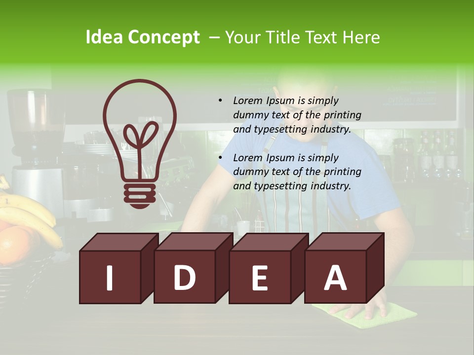 Portrait Job Sponge PowerPoint Template