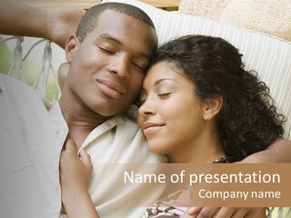 Sleeping Unconcerned Men And Women PowerPoint Template