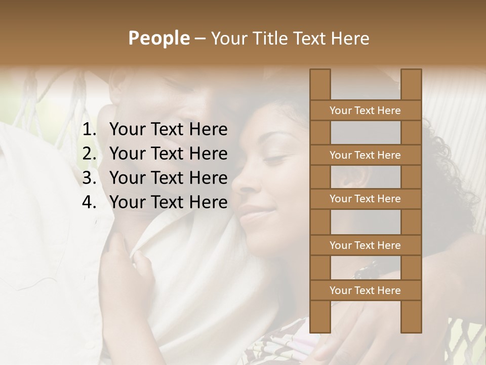 Sleeping Unconcerned Men And Women PowerPoint Template