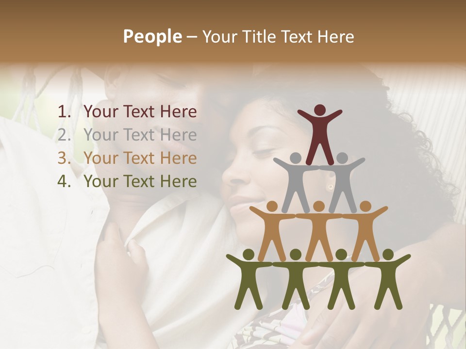 Sleeping Unconcerned Men And Women PowerPoint Template