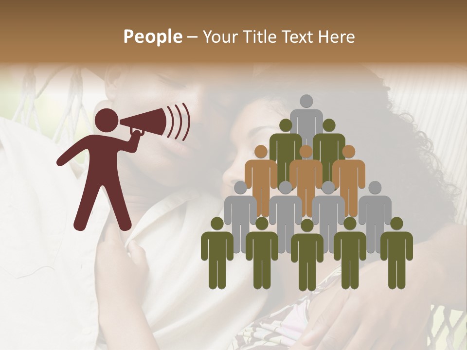 Sleeping Unconcerned Men And Women PowerPoint Template