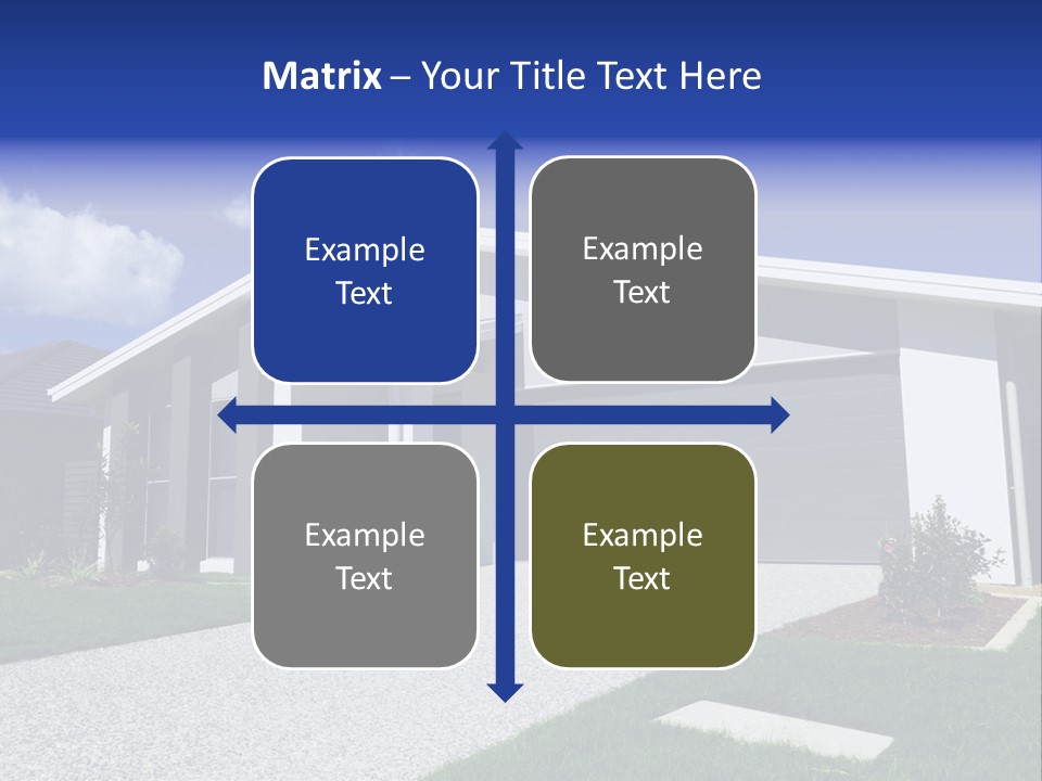 Blue Living Grey PowerPoint Template